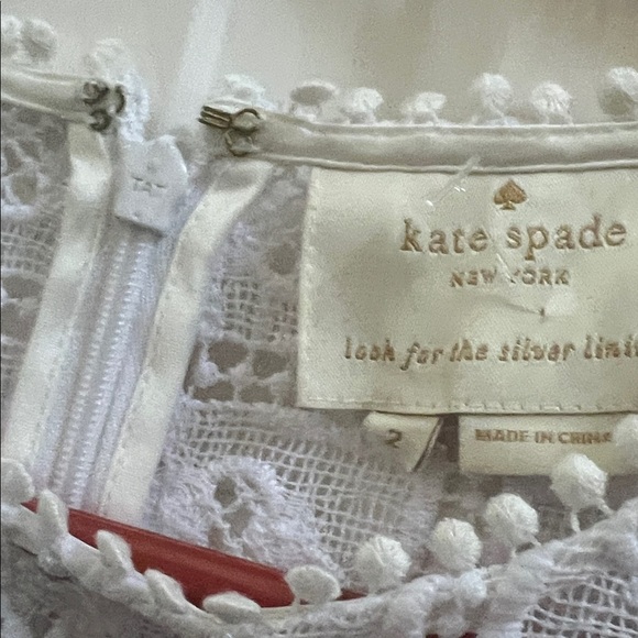 Kate Spade lace flounce shift dress - Picture 4 of 6
